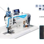 Jack JK-58720B-005-TKA Çift İğne Makinesi Büyük Çağanozlu Biye Kesicili