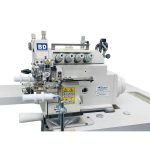 Broderi BD-5114-EXT/Y 4 İplik Transportlu Burunlu Yaka Takma Overloğu