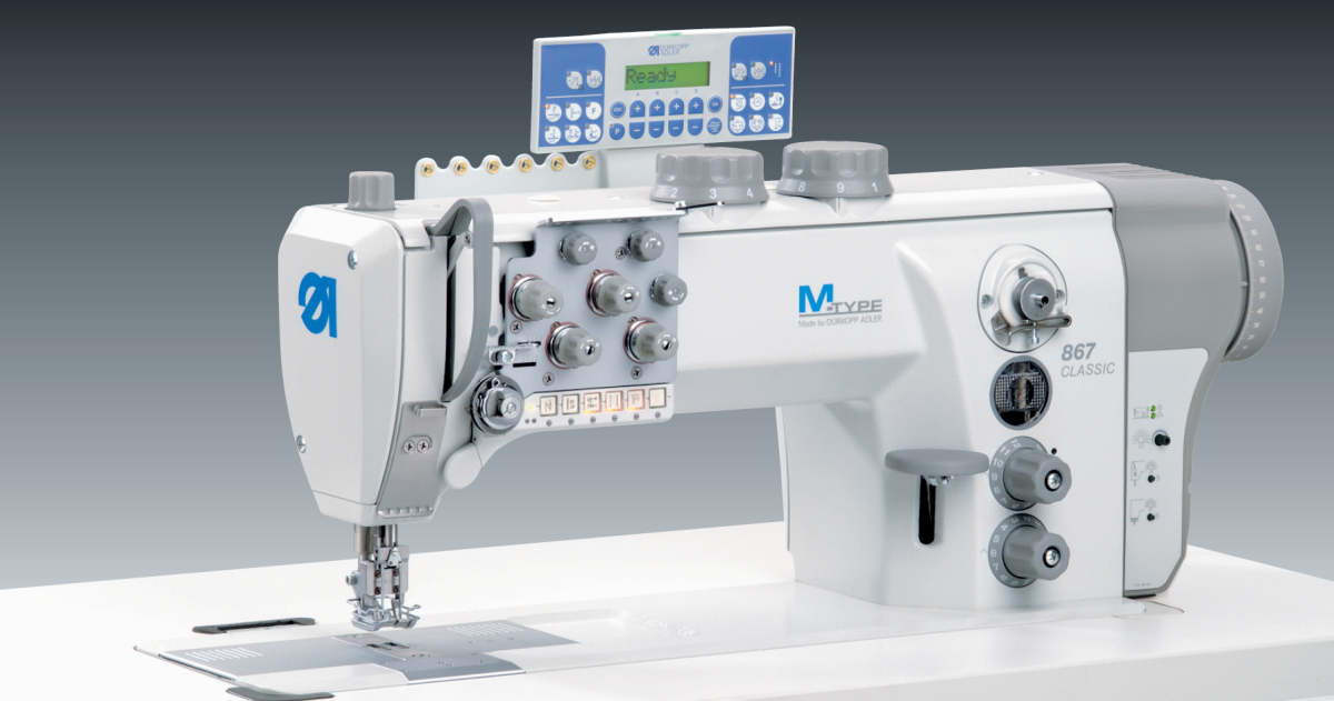 Dürkopp Adler 867-290342-M M-TYPE 867 CLASSIC Goldline – Elektronik Çift İğne Deri Döşeme Dikiş Makinası