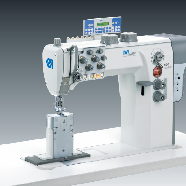 868-290322-M M-TYPE 868 CLASSIC – Mükemmel Baskı Dikişleri İçin Çift İğne Elektronik Sütunlu Makine